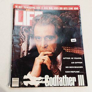 Vtg LFE Magazine November, 1990-GODFATHER III